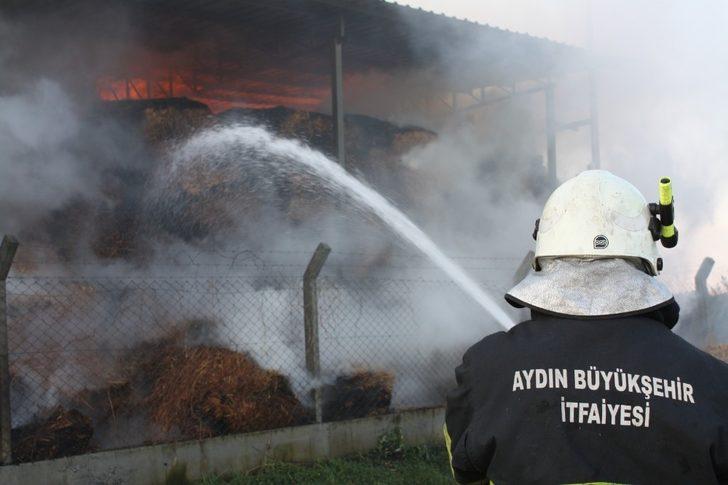 300 ton saman kül oldu G3