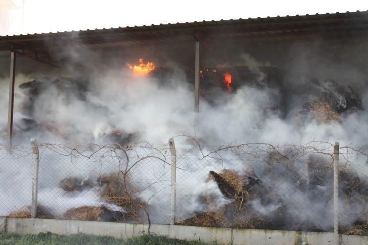 300 ton saman kül oldu G4