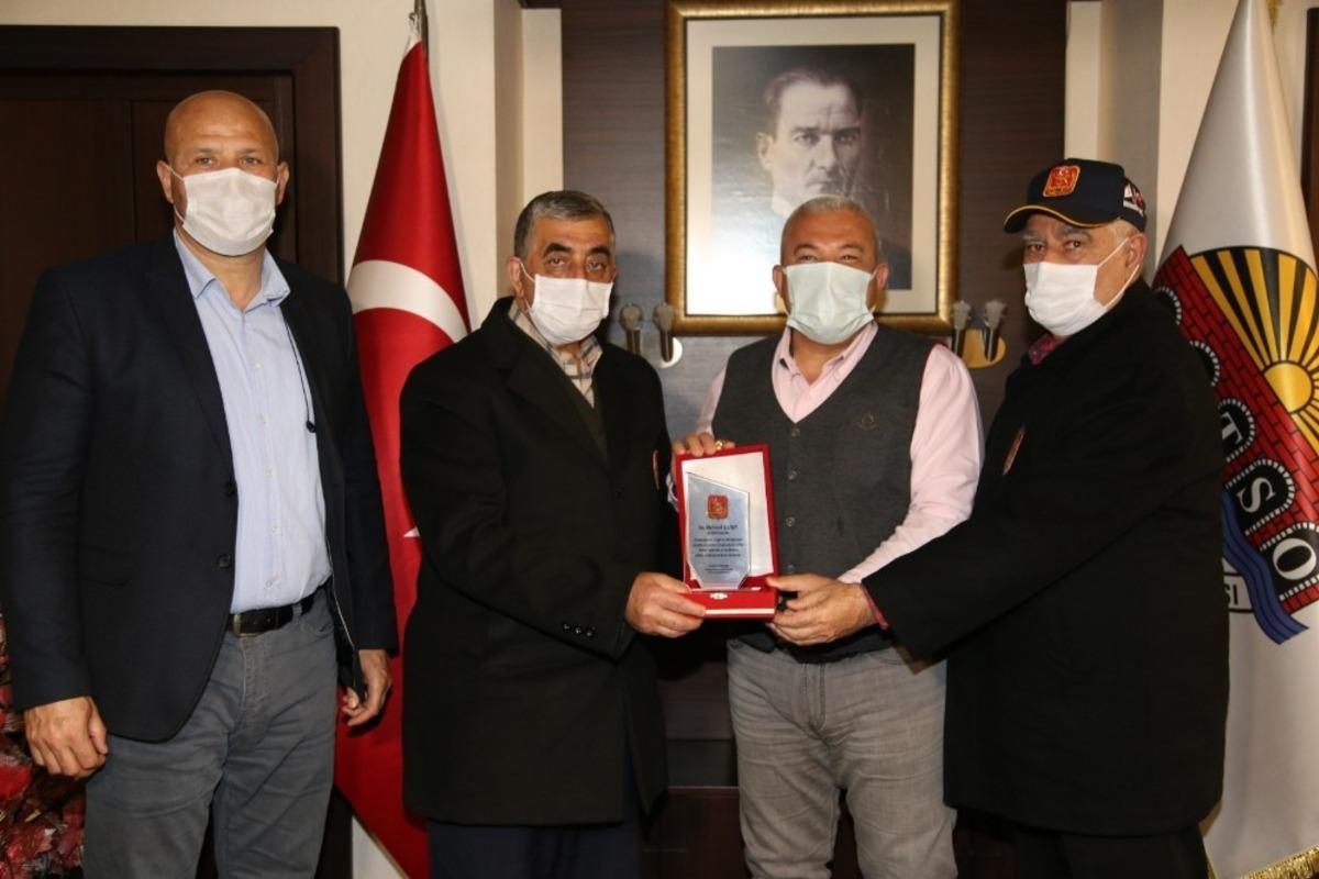 Gazilerden Başkan Şahin&rsquo;e ziyaret