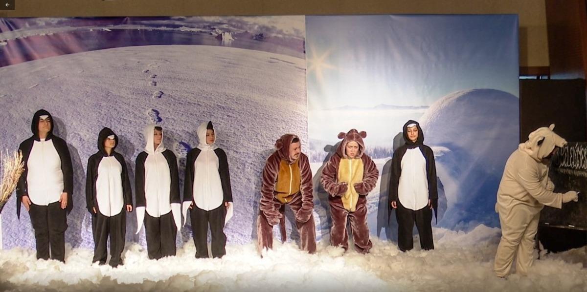 Talas&rsquo;ta k&uuml;resel ısınma tiyatroyla anlatıldı