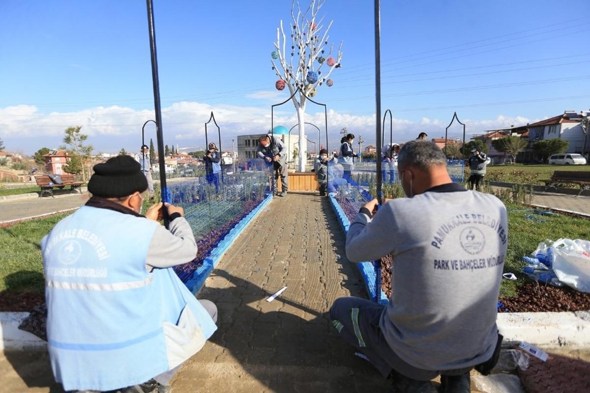 Pamukkale&rsquo;de yeşil alanlar 1,5 milyon metrekareyi buldu