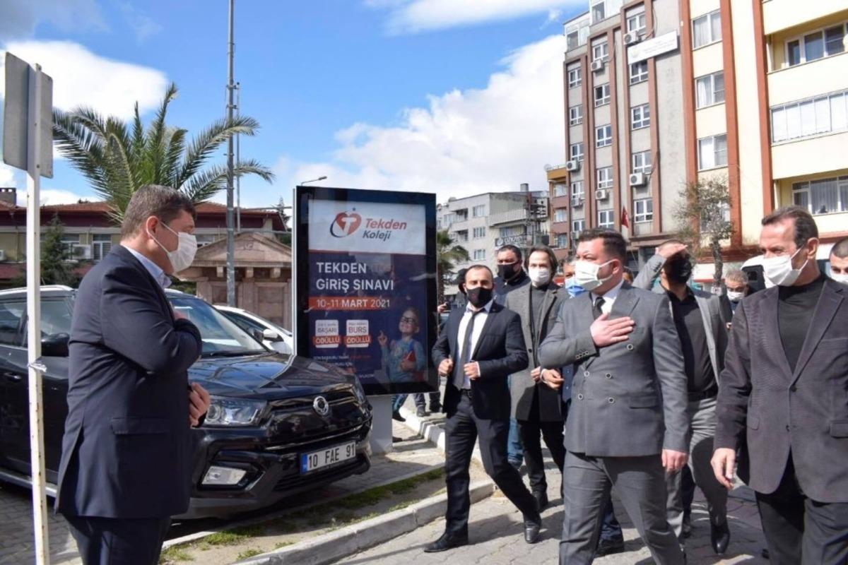 MHP il başkanlığından Edremit ve G&ouml;me&ccedil;&rsquo;e ziyaret
