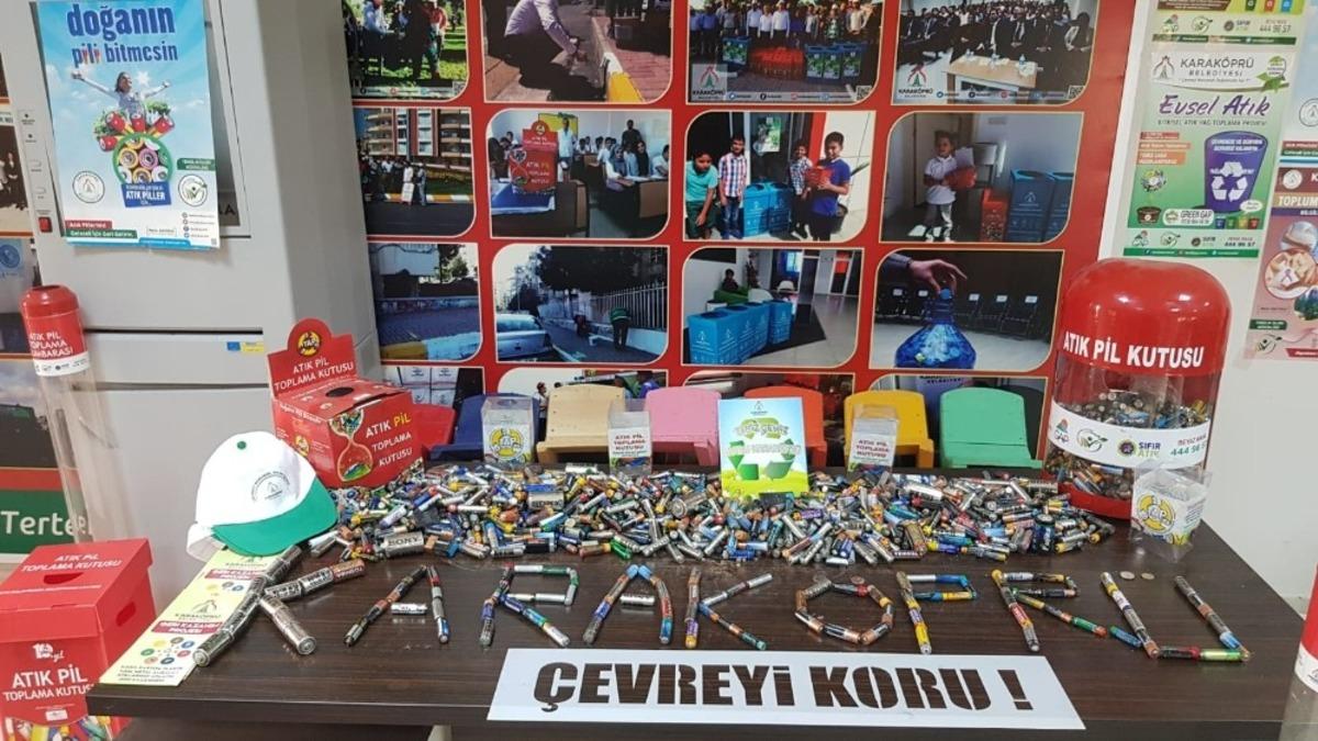 Şanlıurfa&rsquo;da atık piller geri d&ouml;n&uuml;ş&uuml;me kazandırılıyor