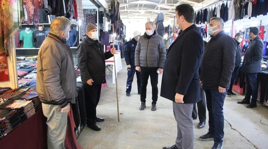 Başkan Soykan, tedbirler konusunda esnafa uyarılarda bulundu