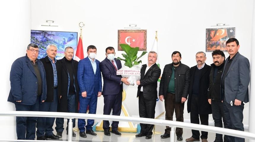 Hekimhan MHP&rsquo;den Başkan G&uuml;rkan&rsquo;a ziyaret