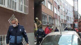 Fatih'te korkutan yangın! Herkes pencereye koştu
