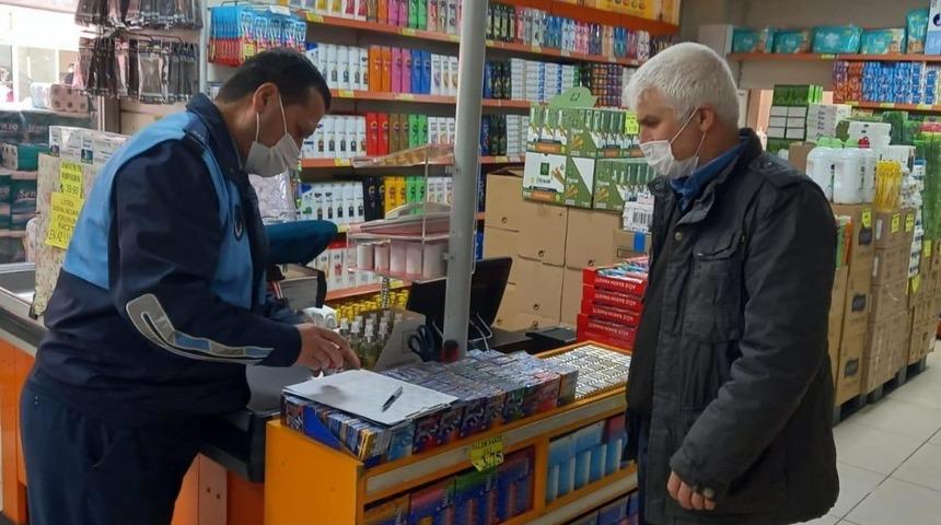 Zabıta ekiplerinden market denetimi