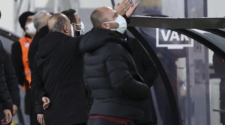 Fatih Terim, tribündeki yöneticilerle tartıştı