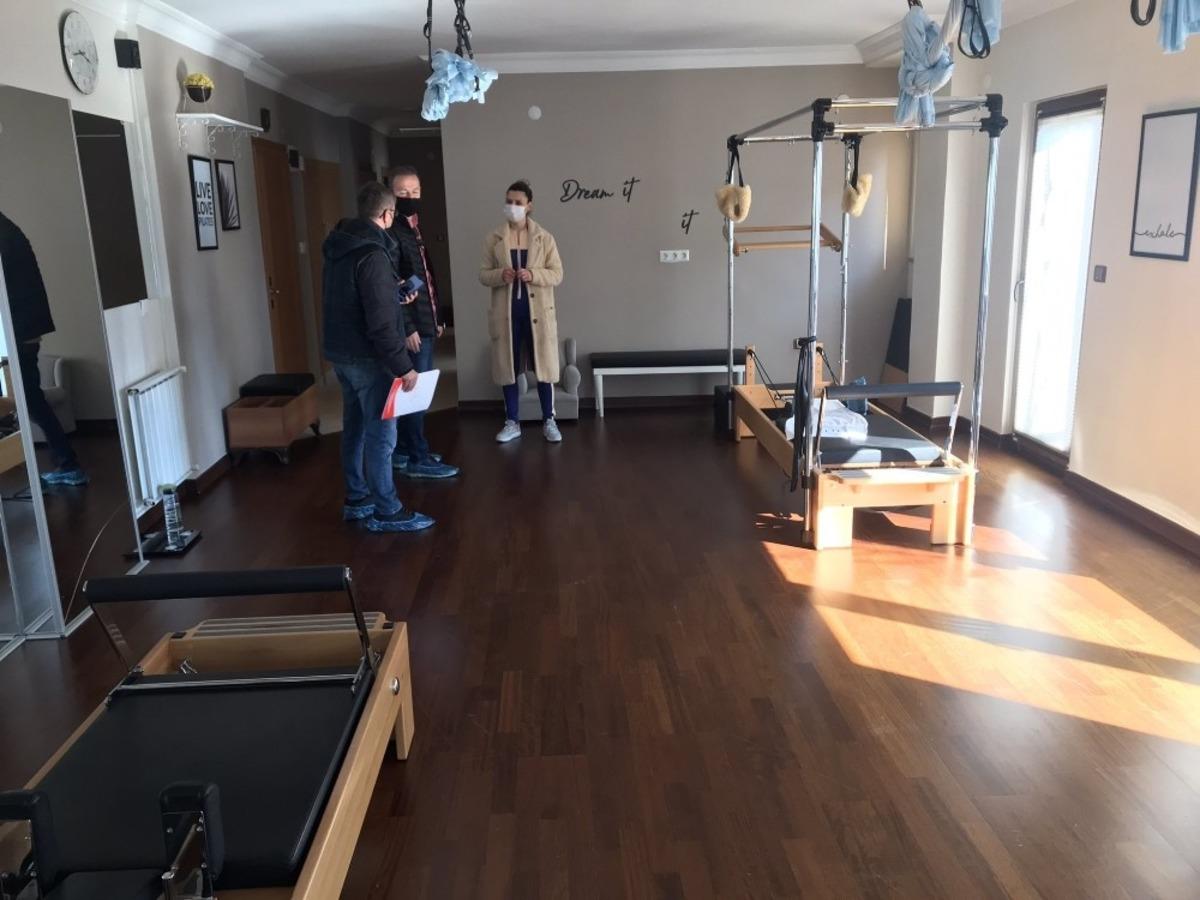 Spor tesislerinde Covid-19 denetimi yapıldı