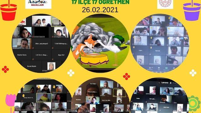Samsun’da 4 bin 153 çocuğa online olarak masal anlatıldı