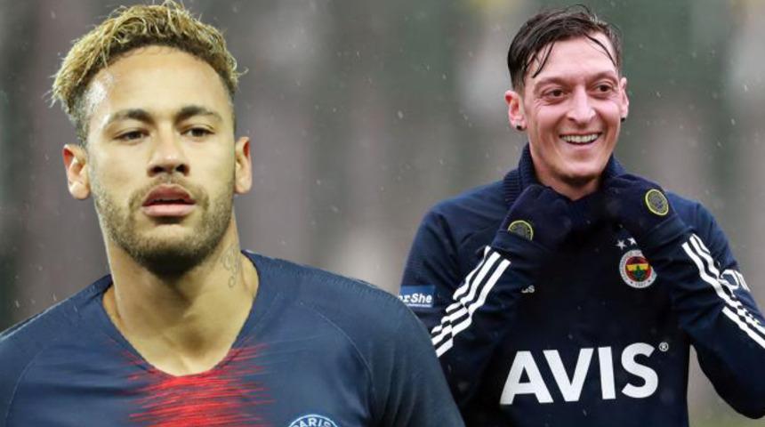 Fenerbahçeli Mesut Özil, Neymar'ı solladı!