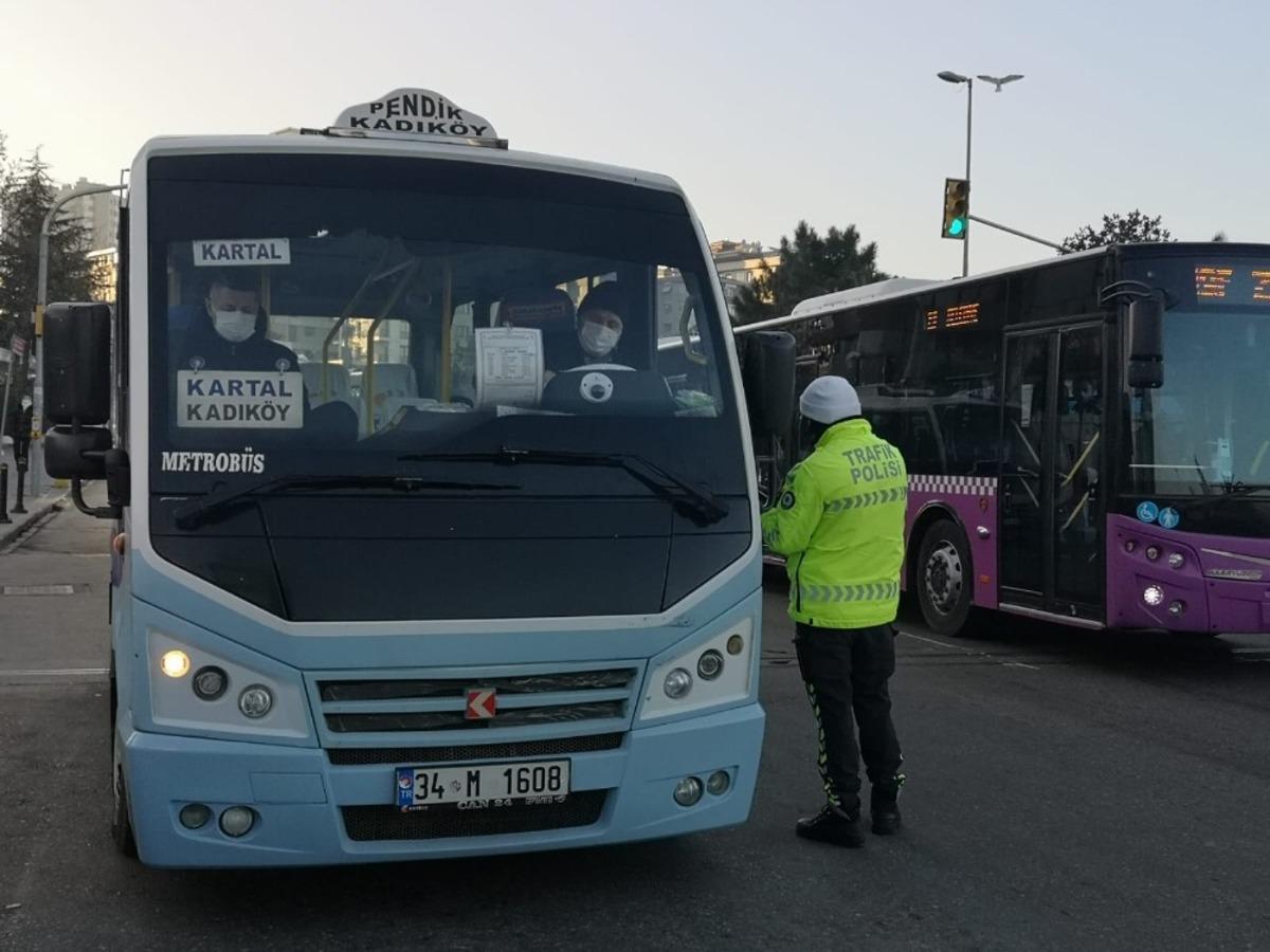 Kontroll&uuml; normalleşme kapsamında toplu taşıma ara&ccedil;larına denetim