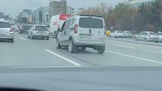 D-100 Karayolu'nda 'Zıplayan araç' şaşkınlığı