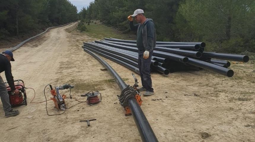 Çardak Taşağıl Sulama Suyu Projesi hızla devam ediyor
