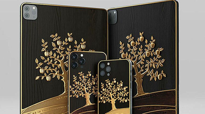 Üzerinde 1 kilodan fazla altın olan lüks tablet üretildi!