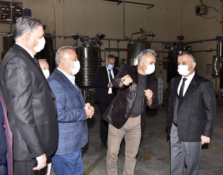 Vali Yazıcı OSB firmalarında incelemelerde bulundu G4