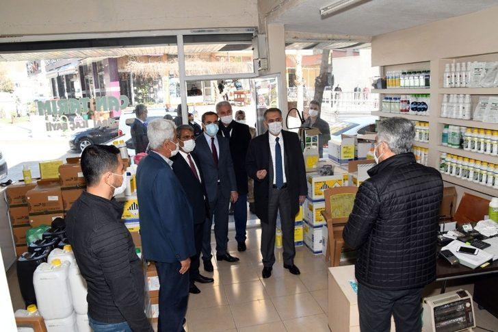 Adıyaman il protokolünden korona virüs denetimi G1