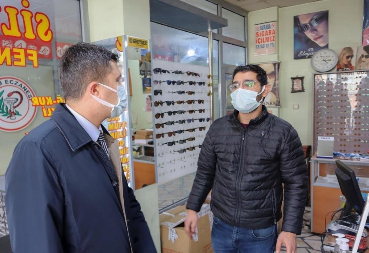Kaymakam &Ouml;zt&uuml;rk korona vir&uuml;s denetimine katıldı