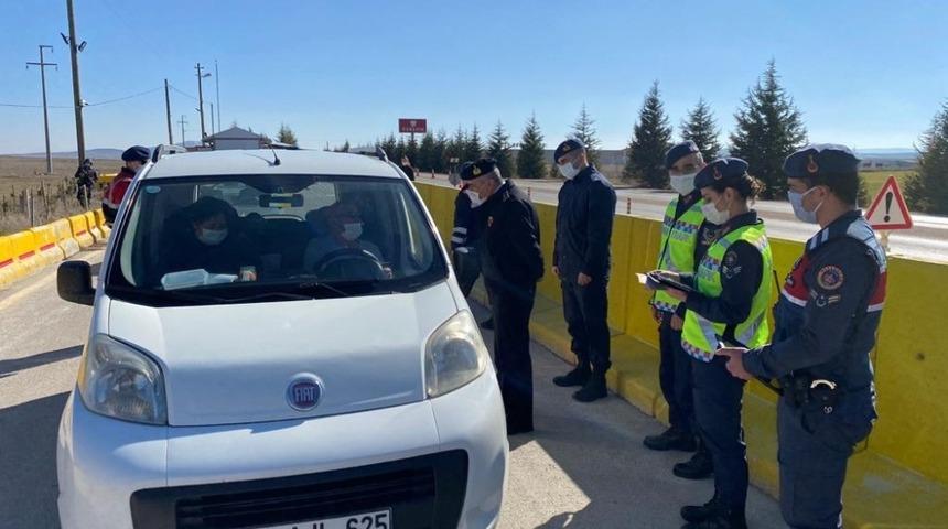 Jandarma Komutanı Atasoy trafik denetimine katıldı