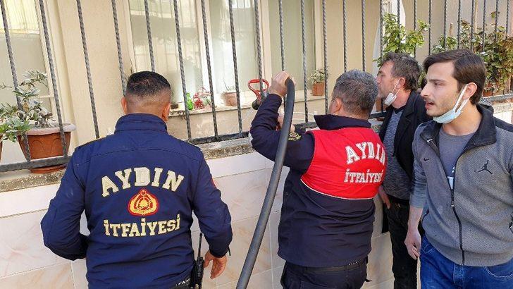 Yangın çıkan evde çocuk paniği G3