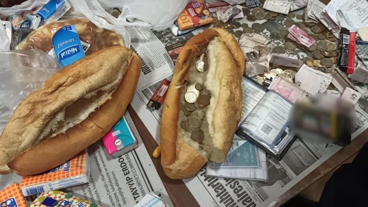 Ekmek arasından para &ccedil;ıktı, g&ouml;ren şaşkına d&ouml;nd&uuml;