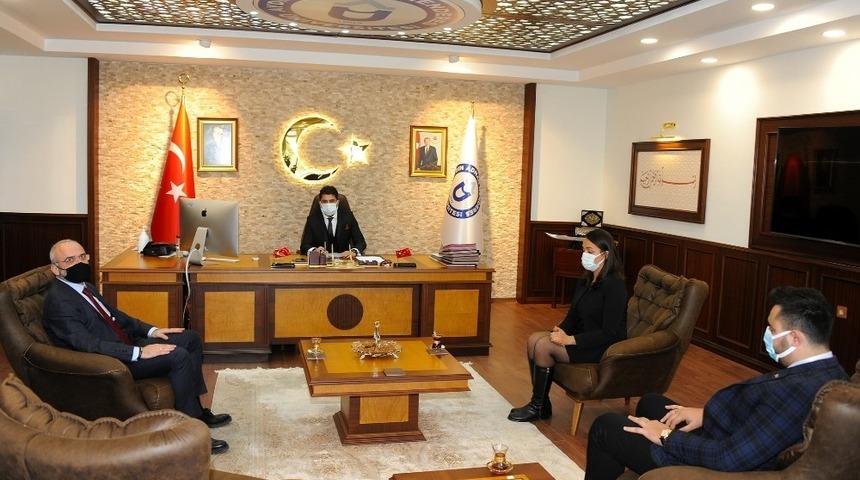 Rekt&ouml;r Aldemir, AK Parti Efeler İl&ccedil;e Başkanı Elbir&rsquo;i ağırladı