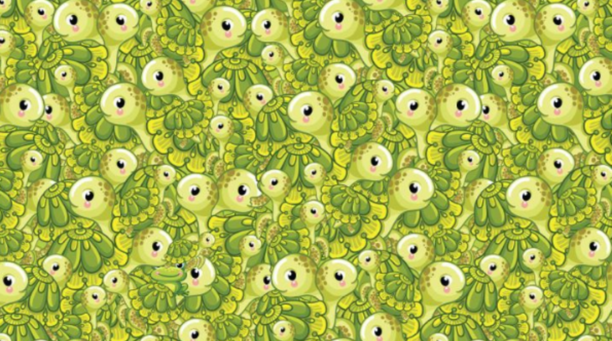 Görsel becerinizi arttıracak bir bulmaca! Verilen görseldeki kurbağayı görebiliyor musunuz?