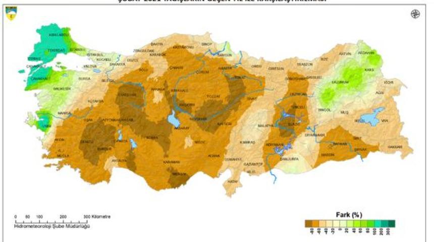 Meteoroloji harita ile duyurdu! Bazı bölgelerde yüzde 80'i aştı