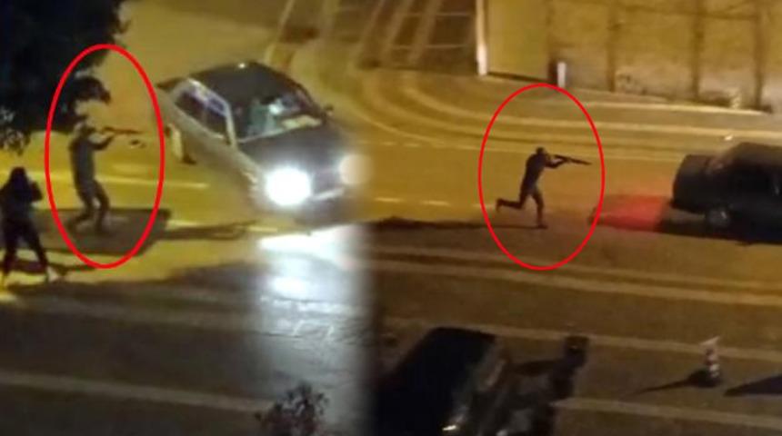 Pompalı t&uuml;fekle dehşet sa&ccedil;mıştı! G&ouml;r&uuml;nt&uuml;ler ortaya &ccedil;ıkınca tutuklandılar