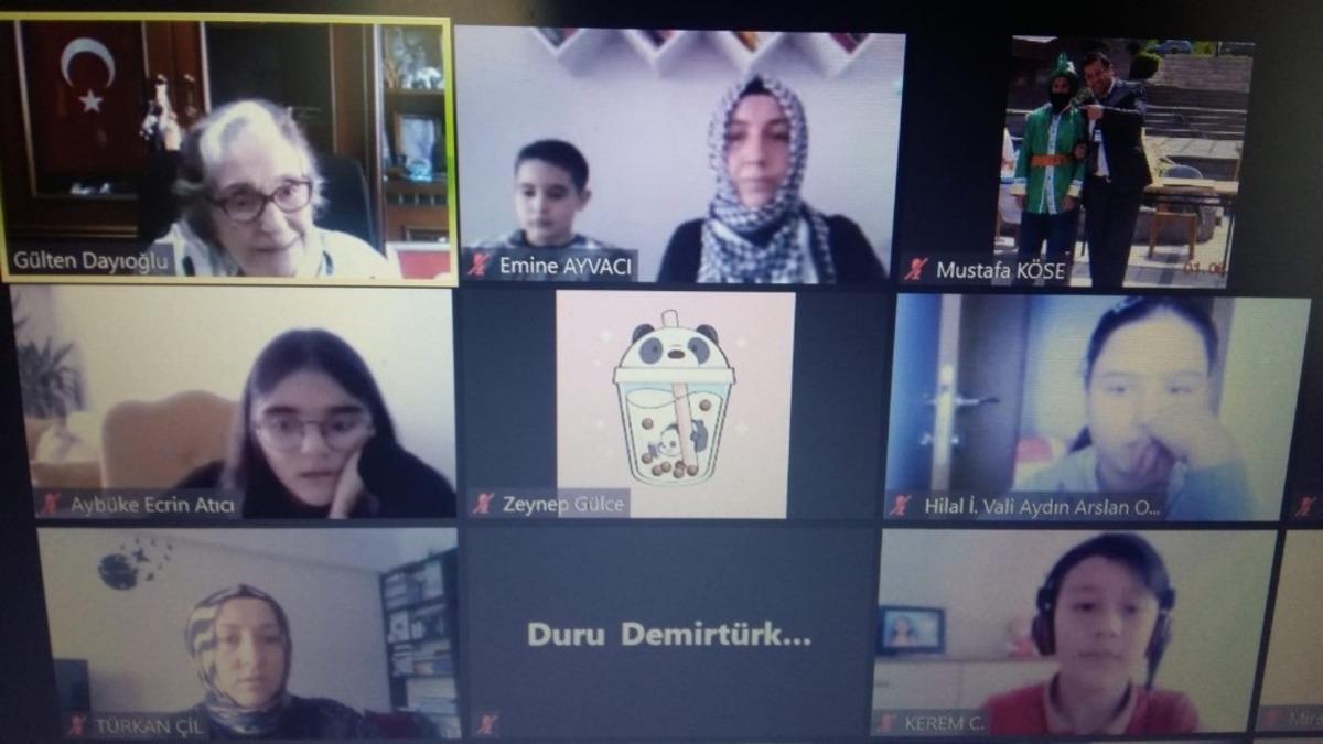 &Ouml;ğrenciler, yazar G&uuml;lten Dayıoğlu ile s&ouml;yleyişi de buluştu