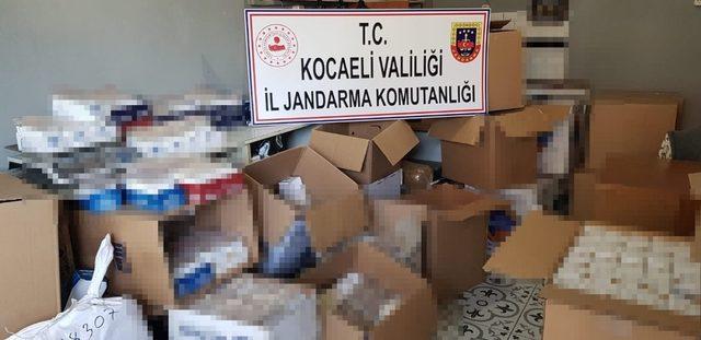 Kocaeli’de 52 bin 200 adet makaron ele geçirildi