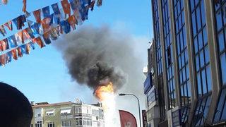 Kartal'da dershanede yangın