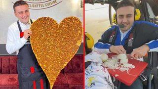 CZN Burak künefeyle uçtu gökyüzünde soğan doğradı