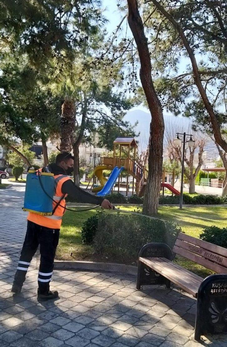 Kuşadası’nda dezenfekte çalışmaları sürüyor G4