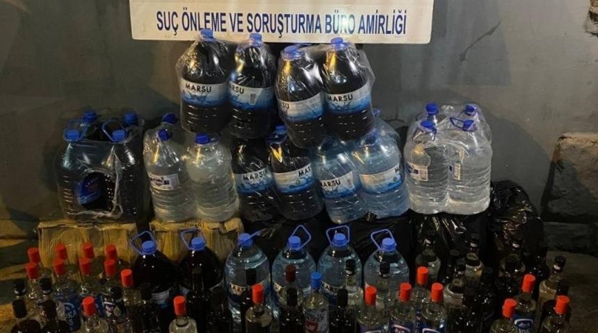 Gaziantep’te 321 litre kaçak alkol ele geçirildi