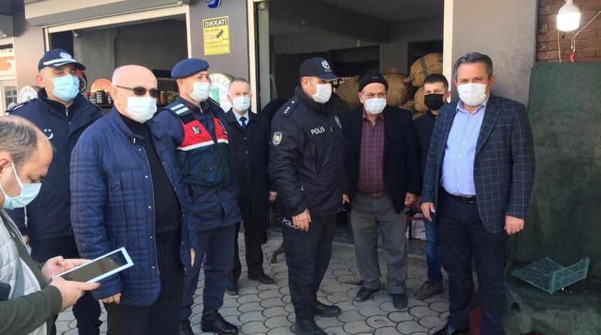 Denetime Başkan Koloğlu da katıldı