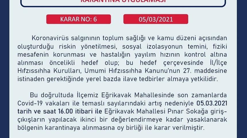 Artan vaka sayıları karantinayı beraberinde getirdi