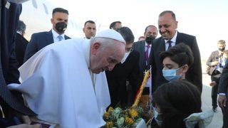 Papa Irak'ta! Şiilerin en büyük dini mercii Sistani ile bir araya geldi