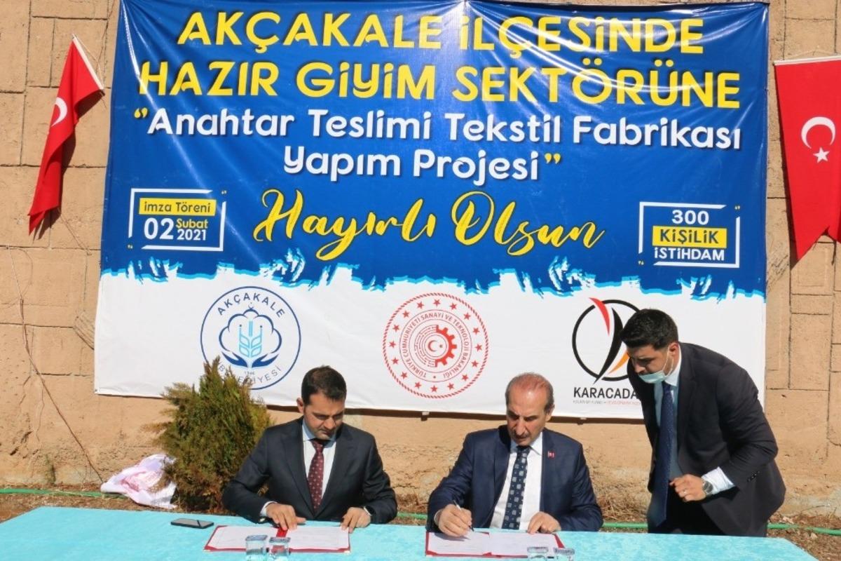 Ak&ccedil;akale&rsquo;de fabrika i&ccedil;in yatırımcı başvuruları başladı