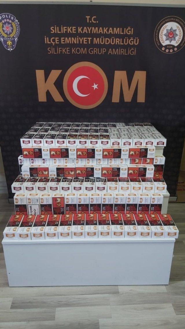 Silifke&rsquo;de 45 bin ka&ccedil;ak makaron ile bin 440 dolu makaron ele ge&ccedil;irildi 1