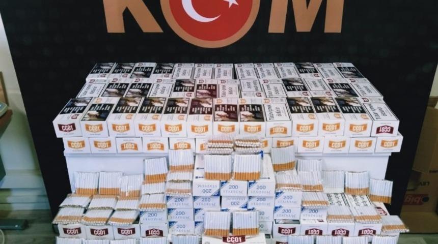 Silifke&rsquo;de 45 bin ka&ccedil;ak makaron ile bin 440 dolu makaron ele ge&ccedil;irildi