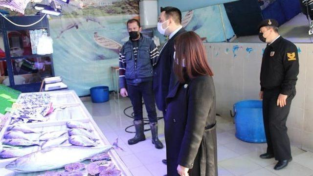 Kaymakam ve belediye başkanından denetim