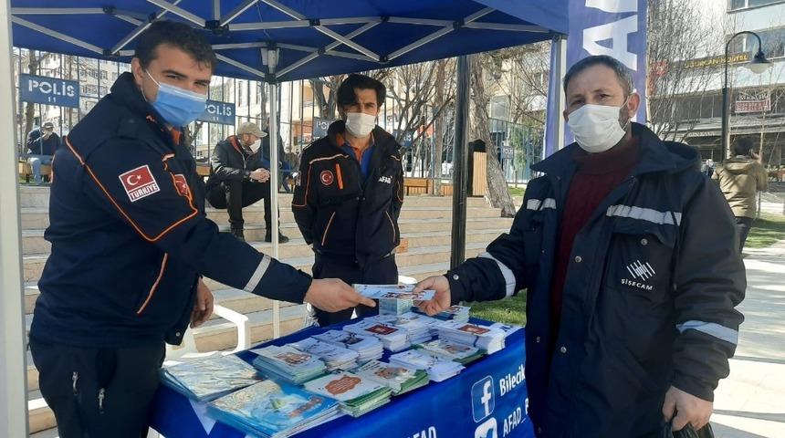 Bilecik&rsquo;te afetlere karşı bilgilendirme standı kuruldu