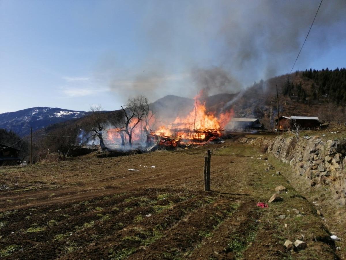 Artvin&rsquo;de korkutan yangın