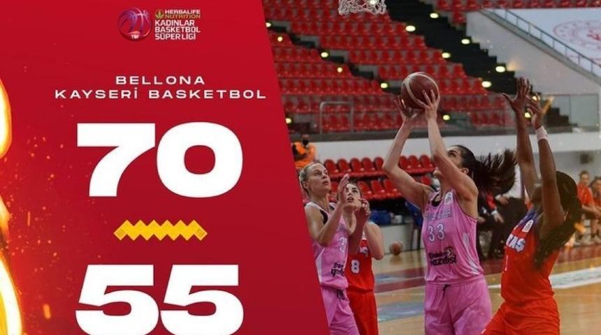 Bellona Kayseri Basketbol&rsquo;da 5 oyuncu &ccedil;ift haneli sayılara ulaştı