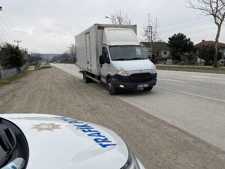 Yük taşımacılığı yapılan araçlara polis denetimi G3