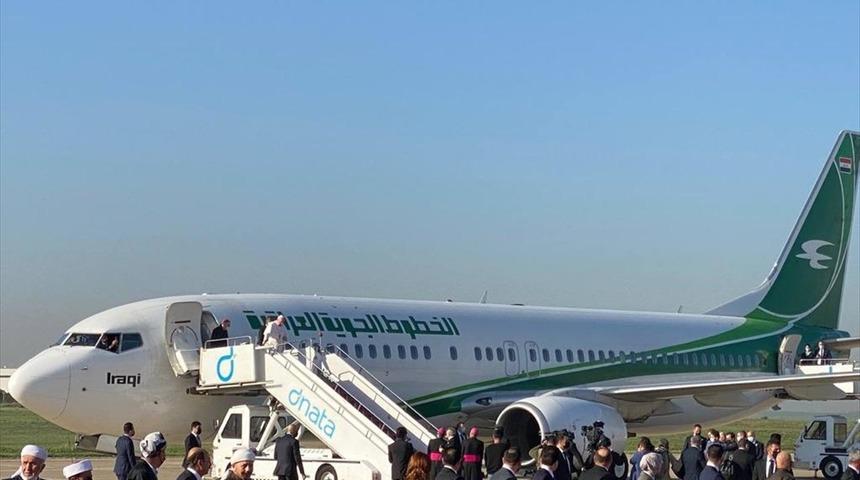 Tarihi anlar: Irak ziyaretini sürdüren Papa, Erbil'e geldi