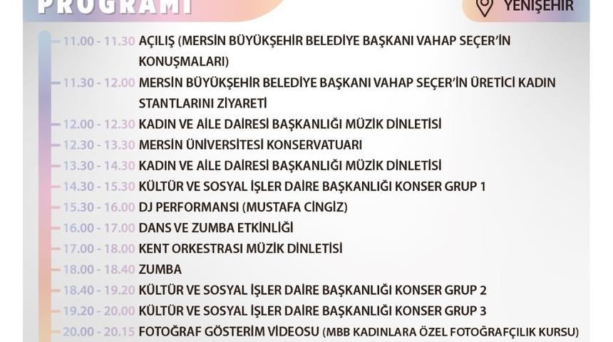 Mersin B&uuml;y&uuml;kşehir Belediyesinden Kadınlar G&uuml;n&uuml; kutlaması