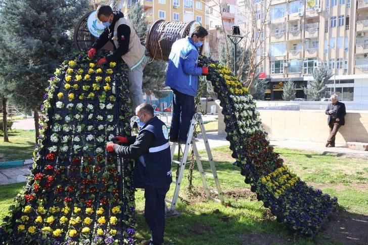 Haliliye’deki parklarda bahar çalışmaları G1