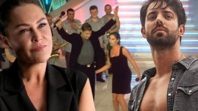 Serkay Tütüncü istedi Hülya Avşar poposuna vurdu